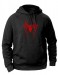 Men's winter hoodie black